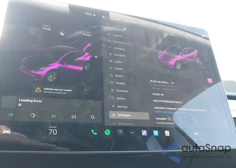 2021 Tesla Model Y Long Range Dual Motor All-Wheel Drive z USA, uszkodzony, nr VIN 5YJYGDEE0MF140471